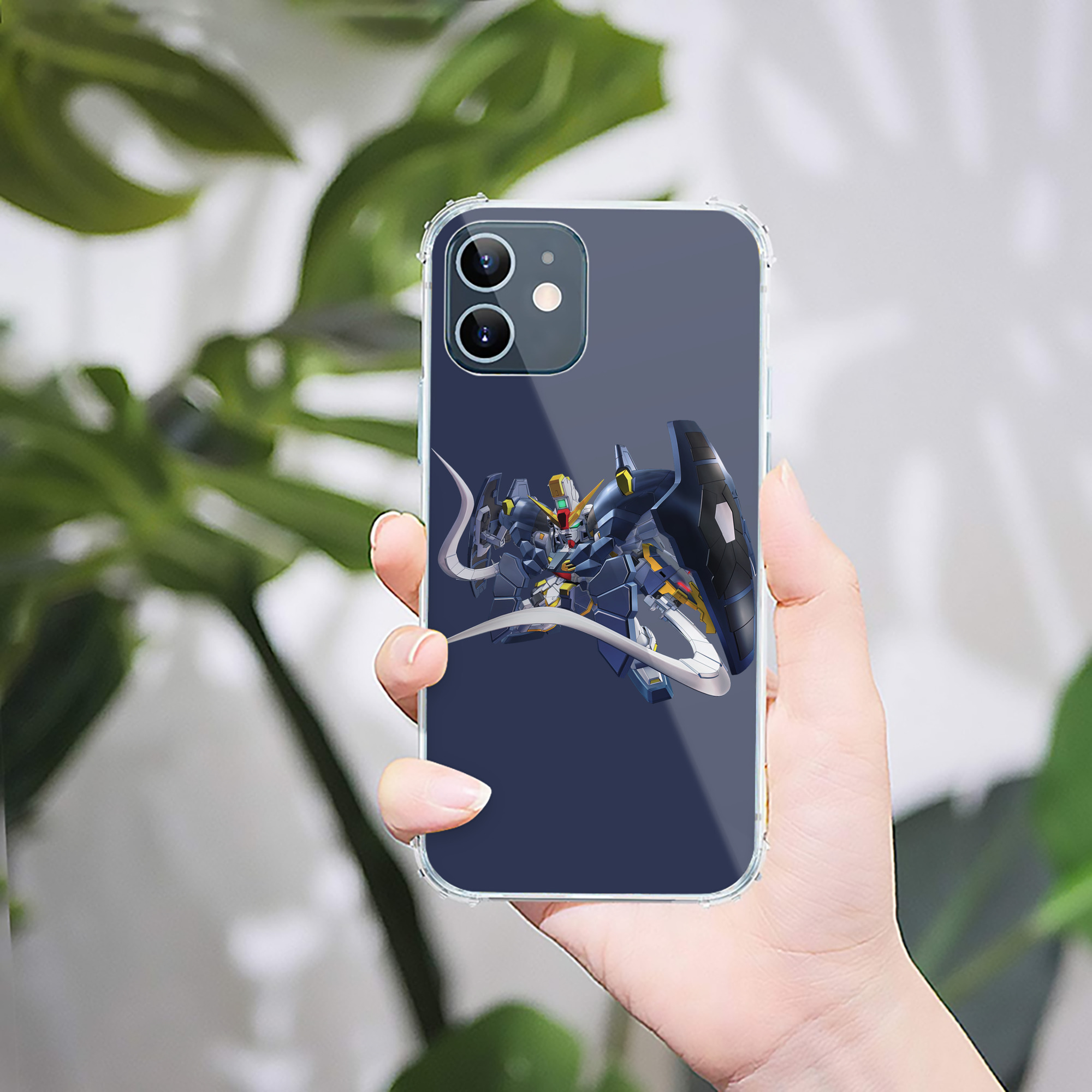（画像用） 機動戦士ガンダム Mobile Suit Gundam 【iPhone 12シリーズ対応】透明スマホケース（クリアソフトケース）